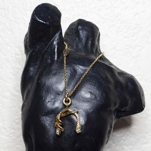 Juicy Couture Gold Wishbone Necklace